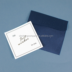 Custom thank you card and envelope customer thank you card embossed led thank you cards for small business