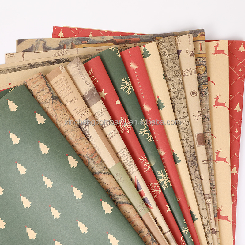 Custom logo size Wrapping Paper Custom Christmas Wrapping Paper Packing Paper