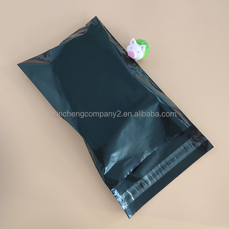 Custom black  clothing packaging plastic courier mailing mailer shipping envelopes biodegradable poly bag