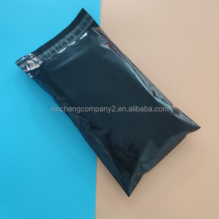 Custom black  clothing packaging plastic courier mailing mailer shipping envelopes biodegradable poly bag