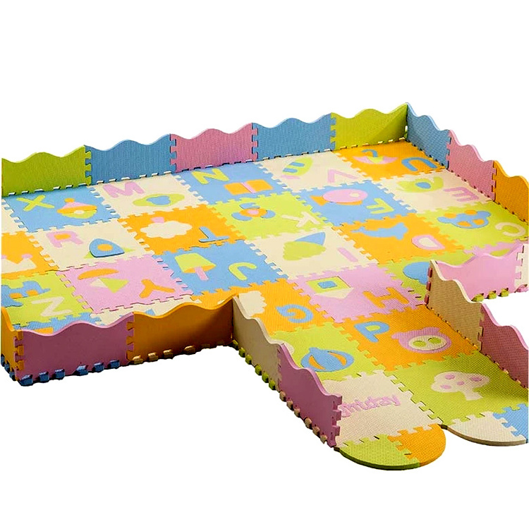 2024 new fashion China Donguan manufacturer eco friendly baby floor anti slip interlinking eva mat tatami Mat for Children