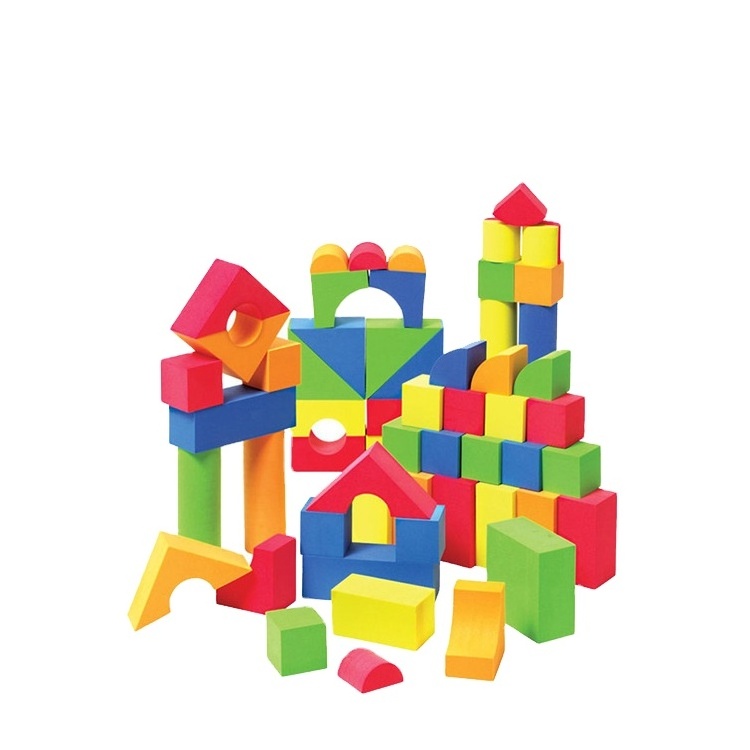 Wholesale Safe and Eco-friendly DIY Toy foam building blocks xxl for kids toys 137 pieces life soxe EVA foam bricks set