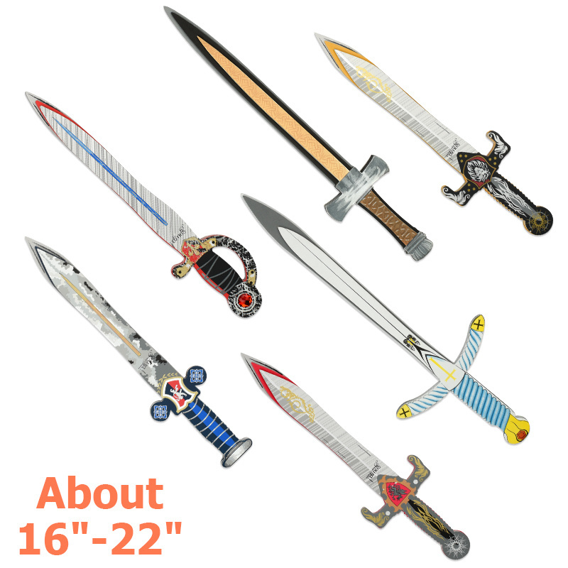 2024 EVA Foam Pirate Sword Shield Set Soft Children Cosplay Anime Movie Show Toy Weapons Kit Kids Game Gifts