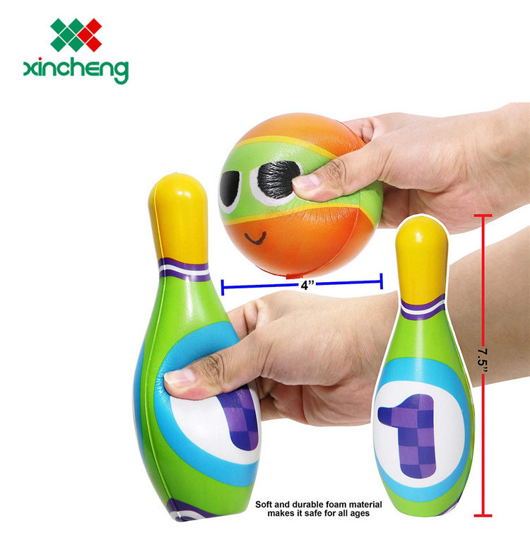 2024 High quality custom kids toy bowling set eva foam bowling ball and bowling pin for kids playing for Christmas gift