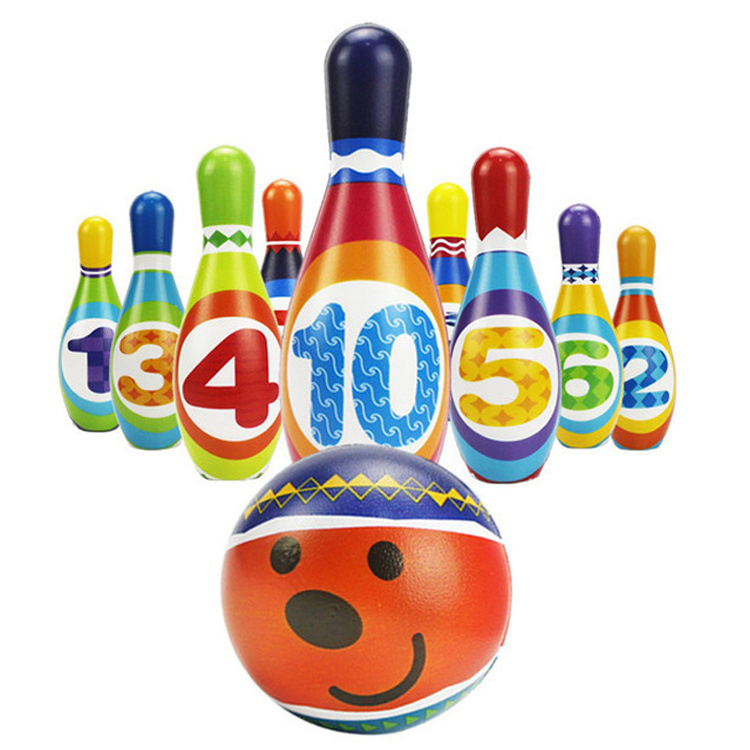 2024 professional manufacturer custom japanese kids sport toy eva Foam Bowling ball skittles set for Indoor bowling pin game