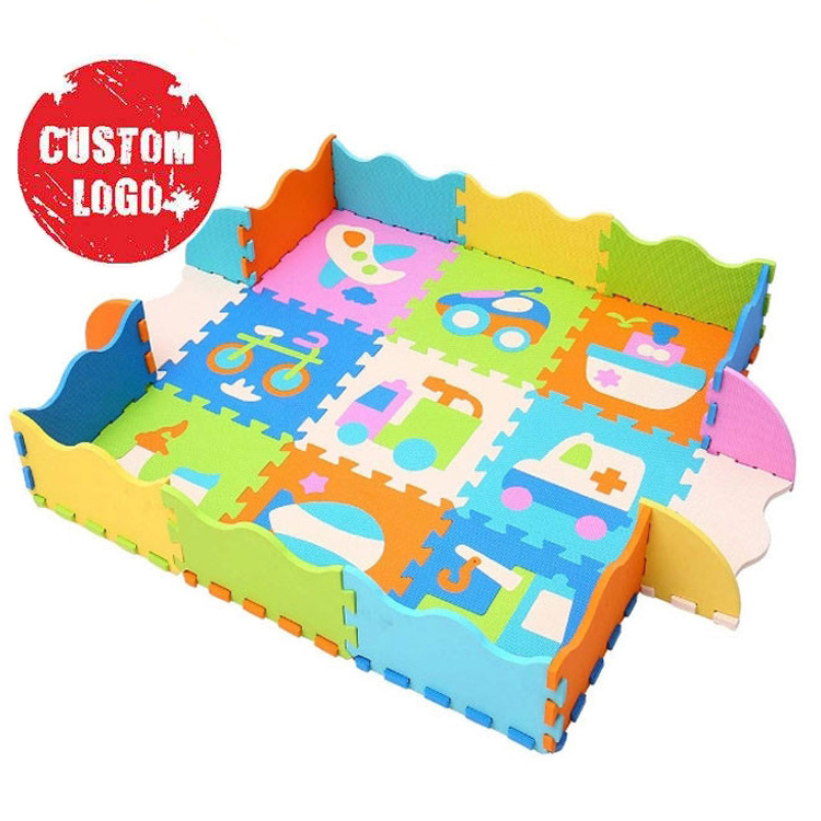 2024 new fashion China Donguan manufacturer eco friendly baby floor anti slip interlinking eva mat tatami Mat for Children