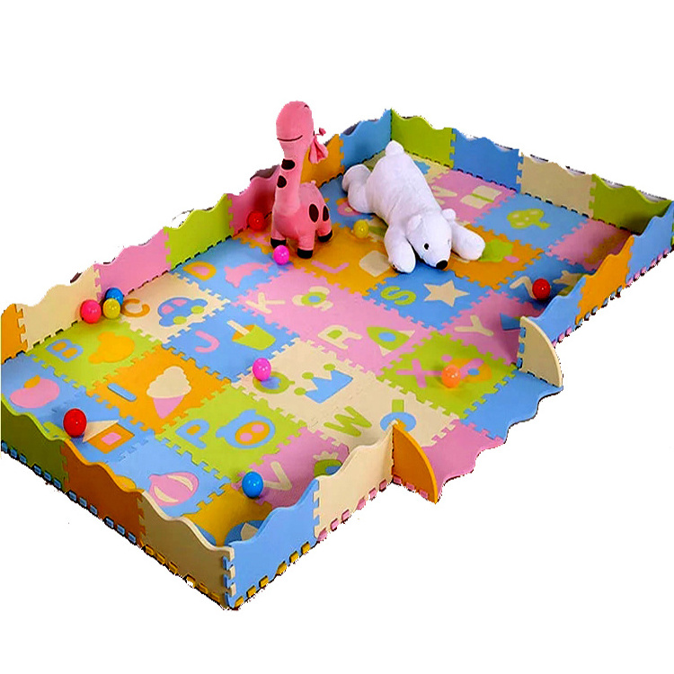 2024 new fashion China Donguan manufacturer eco friendly baby floor anti slip interlinking eva mat tatami Mat for Children