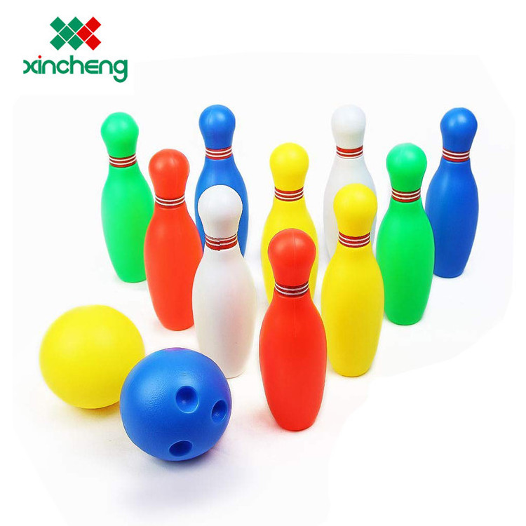 Wholesale custom Kids indoor play games 7.5 inch soft stuffed nbr foam mini bowling ball set for toy from Duangong factory