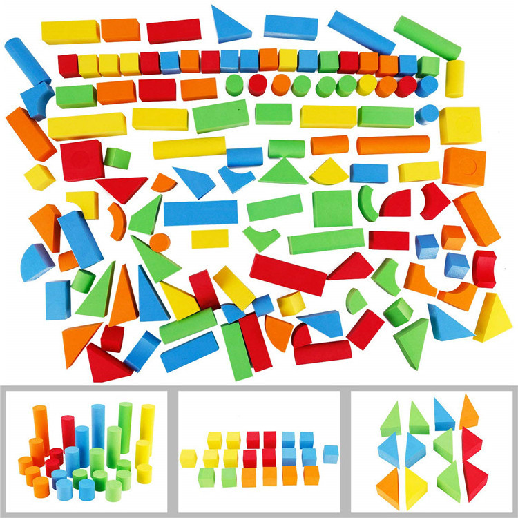 Most popular toys kids building stacking soft play eva foam building magic foam blocks bricks 46pcs