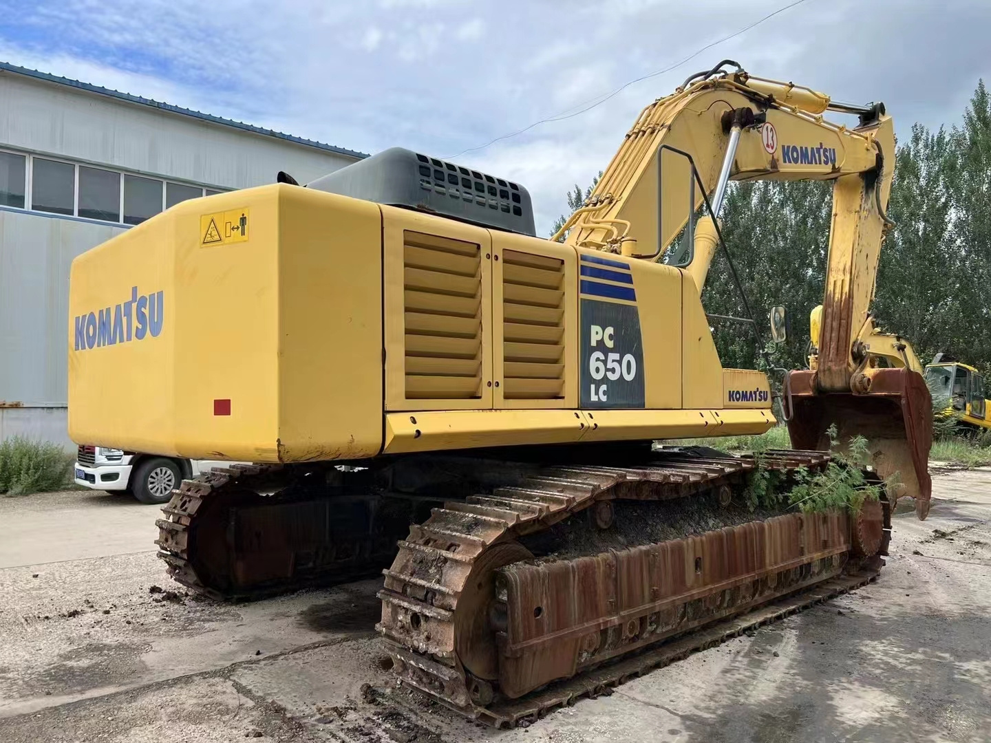 Japan original Komatsu PC650LC tracked digger,  hydraulic crawler excavator PC400 PC450 PC500 PC650 Komatsu digger on stock