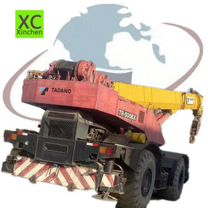 Tadano 50 ton rough crane Japan made 1997 model , cheap price TR500ex Japanese crane cheap price in Shanghai China