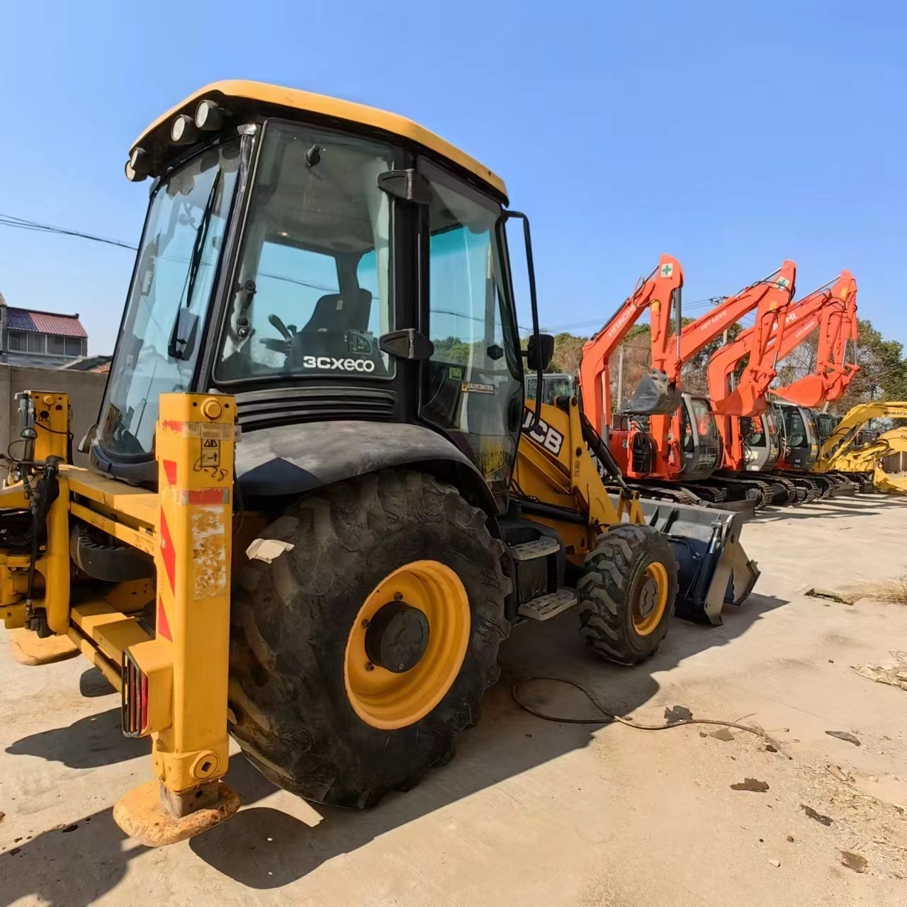 Backhoe loader JCB 3CX 4*4 tlb loader UKmade, used cheap JCB 3CX 4CX retro loader and digger