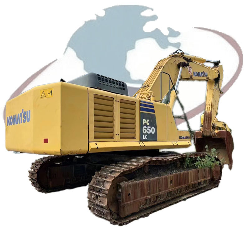 Japan original Komatsu PC650LC tracked digger,  hydraulic crawler excavator PC400 PC450 PC500 PC650 Komatsu digger on stock