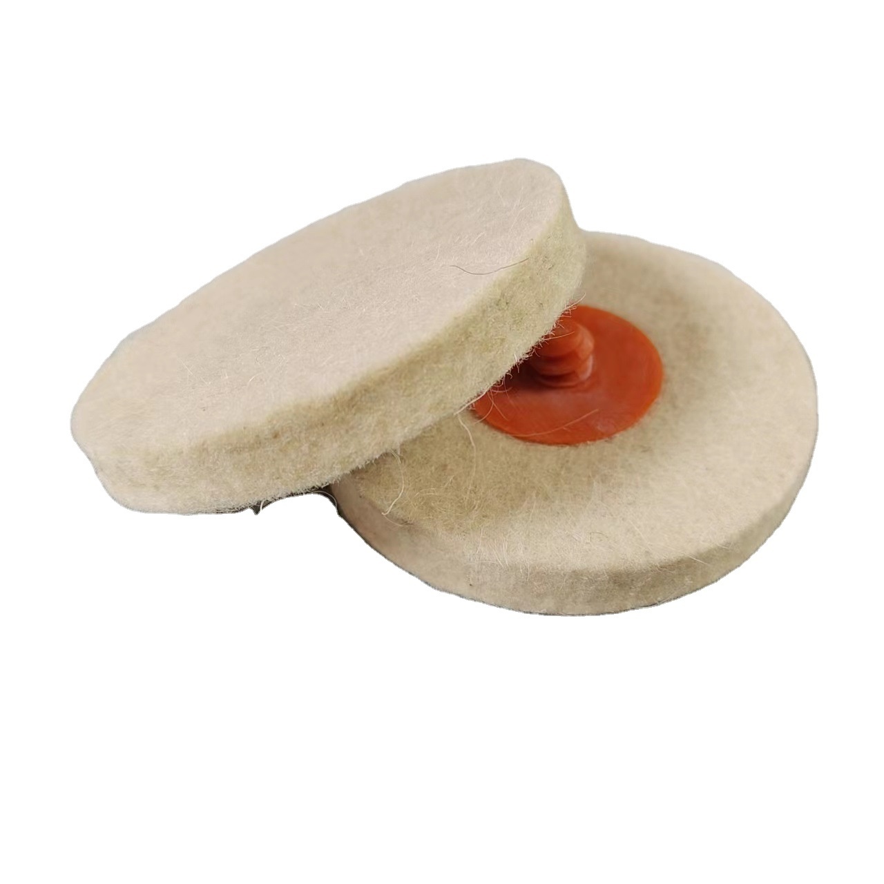 Wool rotary rectangular sand disc wool felt rotary lock polishing hot wheels spiral spinning sand disc car polisher grinder tool