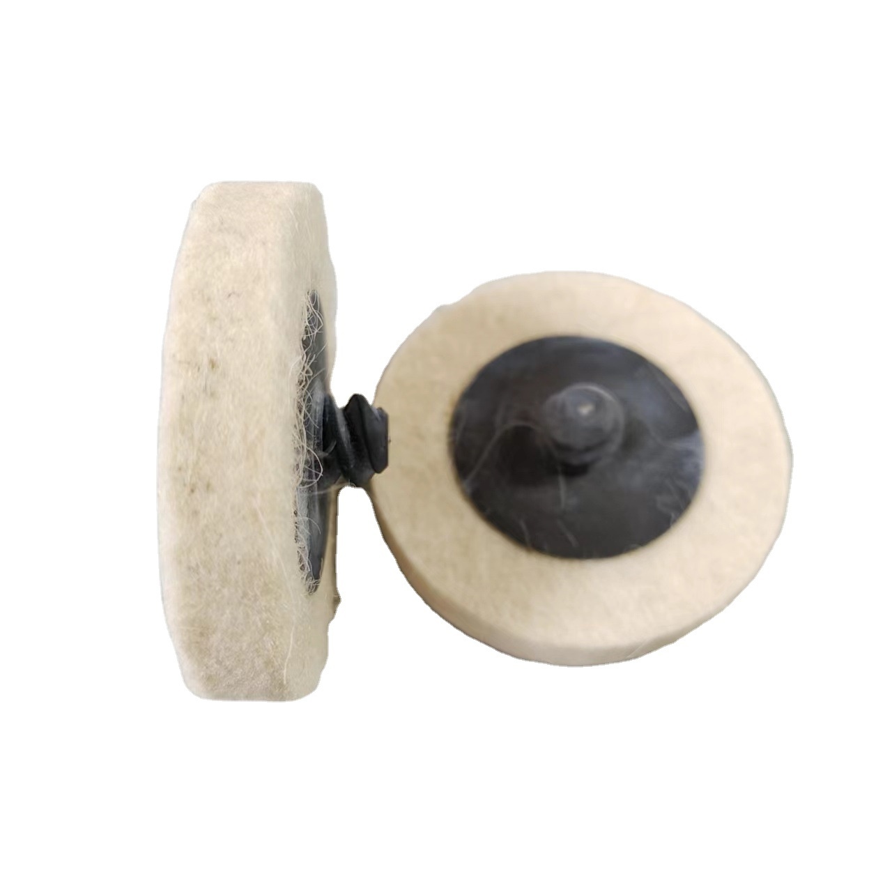 Wool rotary rectangular sand disc wool felt rotary lock polishing hot wheels spiral spinning sand disc car polisher grinder tool