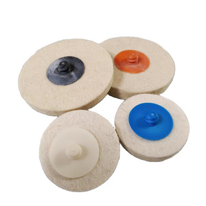 Wool rotary rectangular sand disc wool felt rotary lock polishing hot wheels spiral spinning sand disc car polisher grinder tool