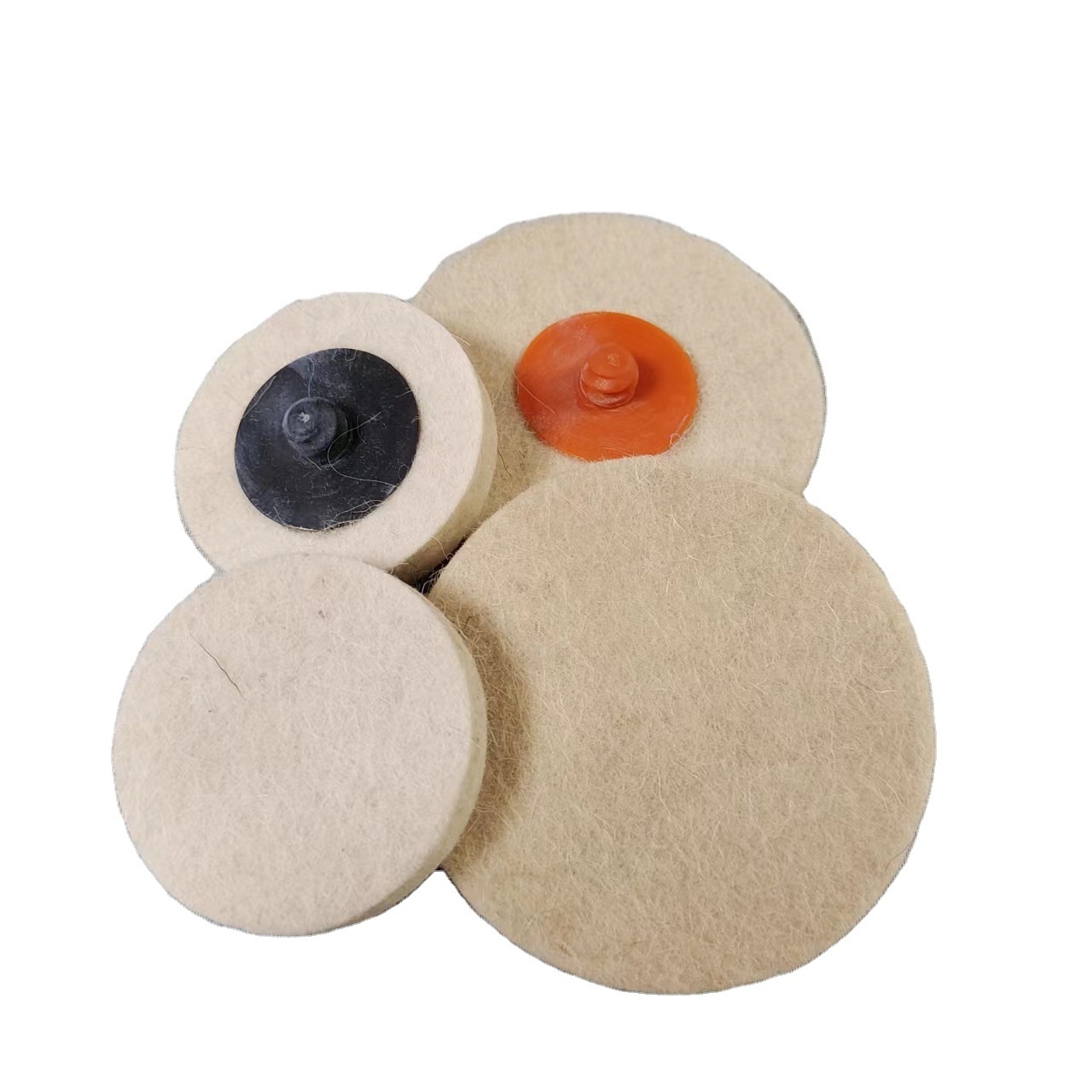 Wool rotary rectangular sand disc wool felt rotary lock polishing hot wheels spiral spinning sand disc car polisher grinder tool