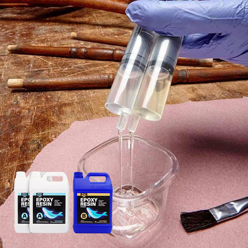 Epoxy coating UV Assistant Transparent AB Glue Epoxy Resin For Carbon Fiber