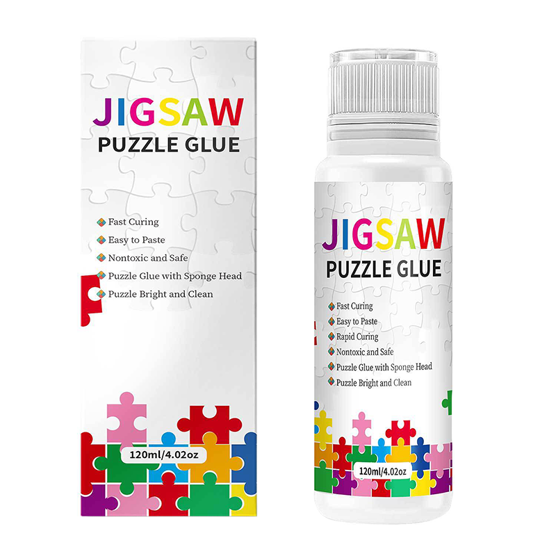 Updated Jigsaw Puzzle Glue for Adults and Children Clear Water-Soluble Special Craft Puzzle Glue, Non-Toxic and Quick Dry for 10