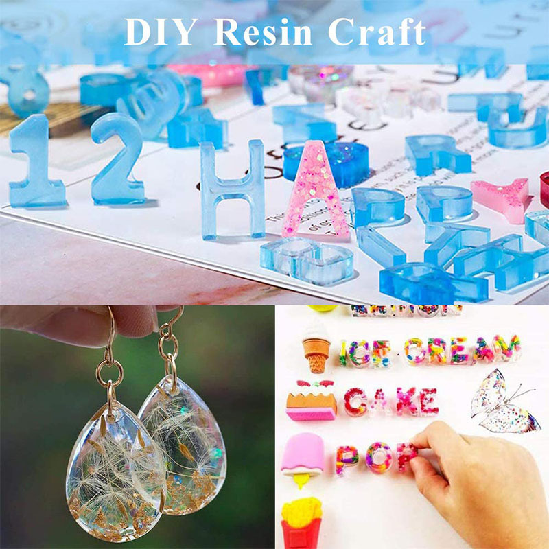 Clear Epoxy Resin Kit 16 oz Jewelry Resin 2 Part Epoxy Resin with Measuring Cups Sticks Gloves