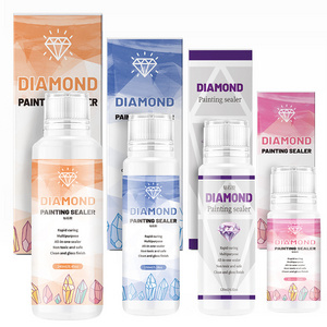 Diamond Painting Sealer 120ML 5D Diamond Painting Glue Sealer Permanent Hold & Shine Effect Conserver for Jigsaw Puzzles