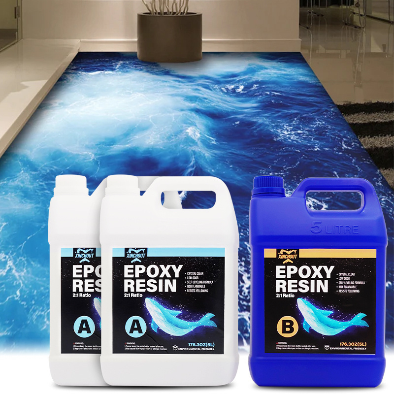 Crystal Clear Epoxy Resina And Resin Epoxy For Liquid 3D Flooring Painting