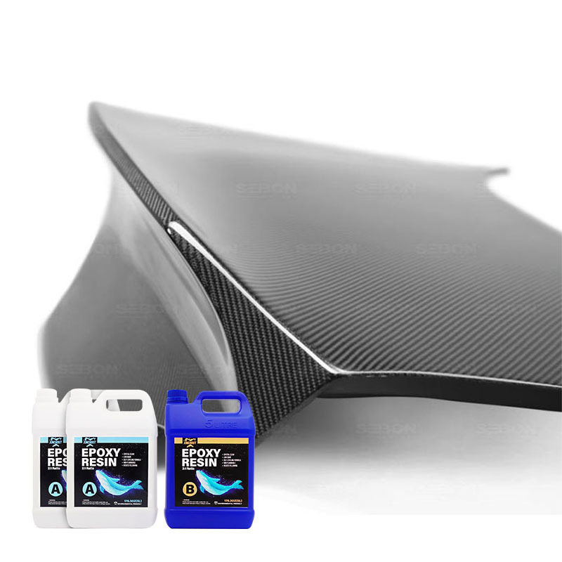 Epoxy coating UV Assistant Transparent AB Glue Epoxy Resin For Carbon Fiber