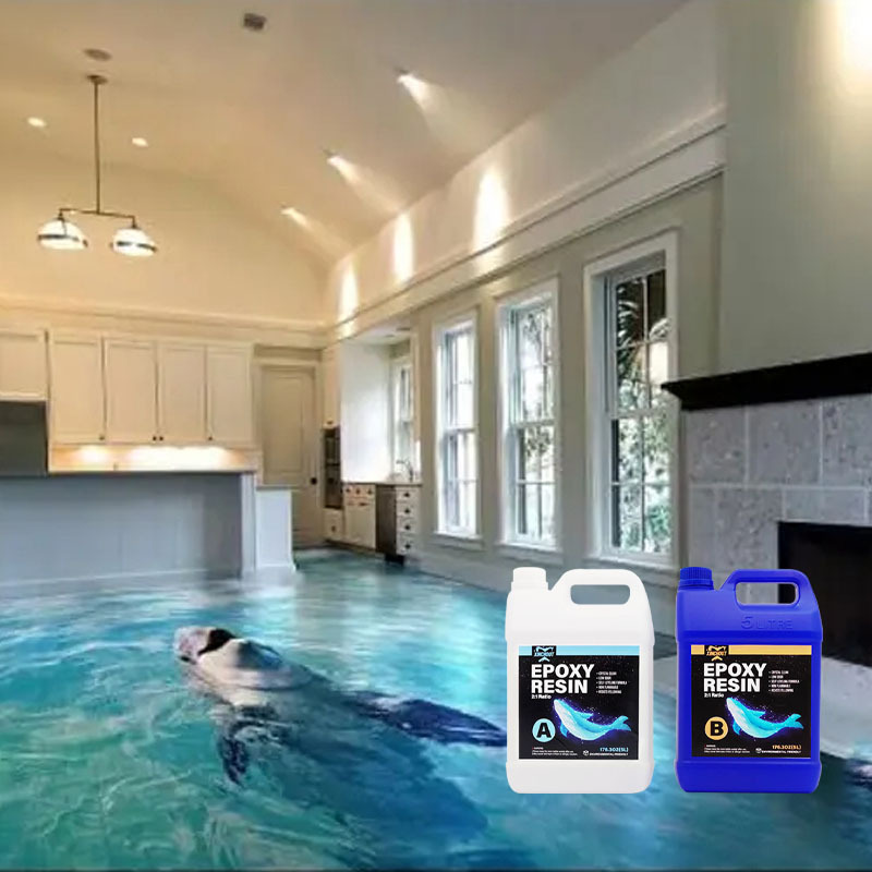 3D Floor Sticker and Floor Epoxy Paints Liquid Glass Epoxy Resin and Hardener Floor Epoxy Paints