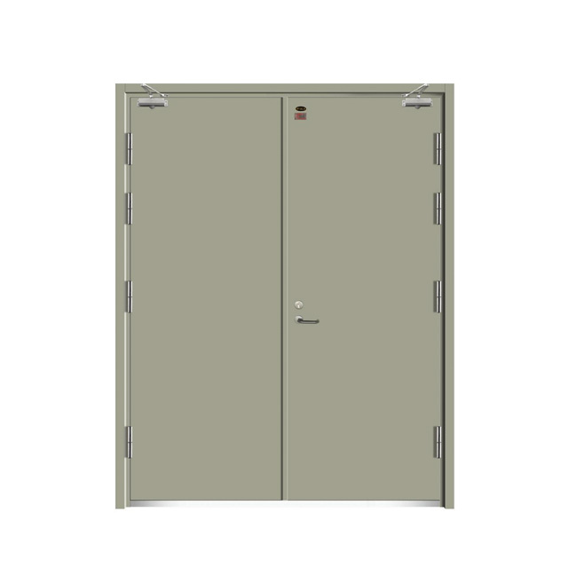 Oversized Steel Heat-insulating Fireproof Access door Double Leaf Steel fire Rated Door