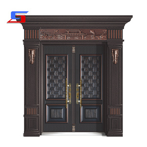 Non-Standard Size Entrance Main Door Modern Luxury Villa Security Door Decorative metal custom steel security door