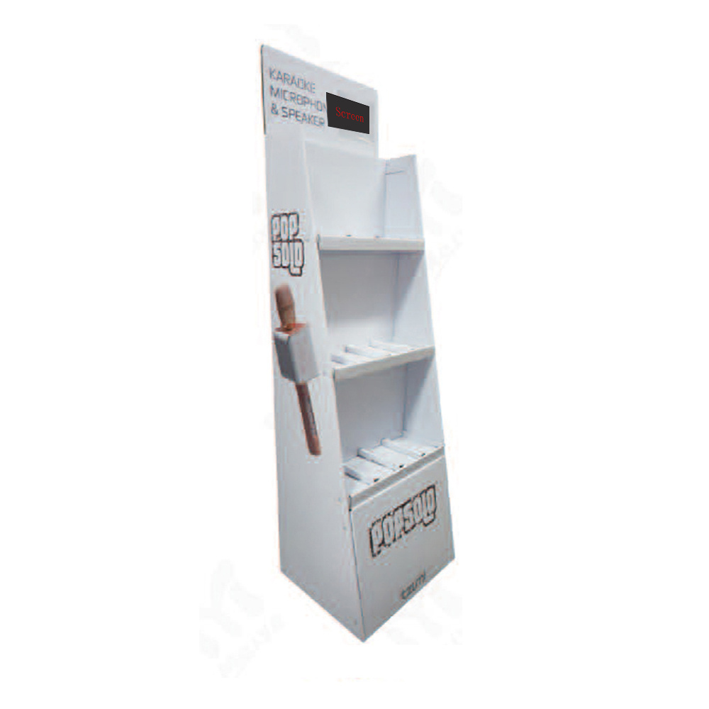 XCLT Promotion Cardboard Displays Rack Display Cardboard Floor Display Stand Customized