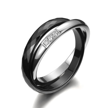 Custom High Quality Men Stainless Steel Love Ring Medieval Women Jewelry