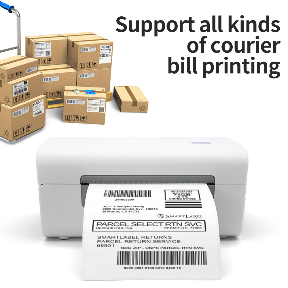 Xincode Fast Printing Waybill Label Printer 4x6 Shipping Sticker Thermal Barcode Printer