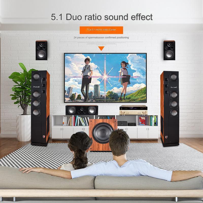 DMSEINC No.9 5.1 home theater audio set Bluetooth home karaoke box subwoofer custom wholesale