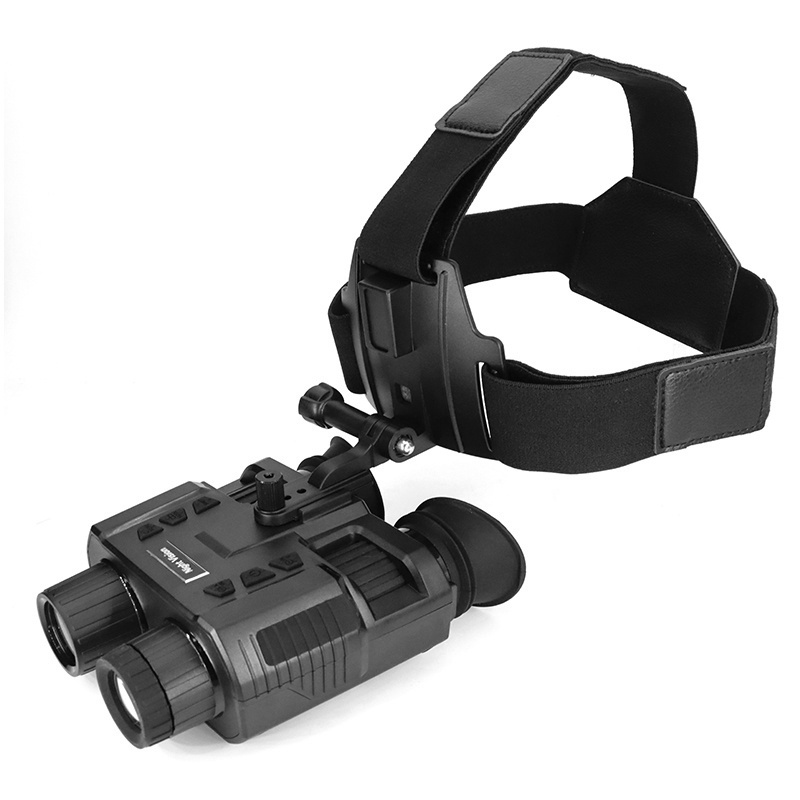 4k dual screen naked eye 3D night outdoor HD head-mounted infrared night vision telescope