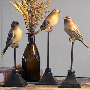 Hot Sale Personalized Handmade Wood/Polyresin Decorative unfinished wood bird