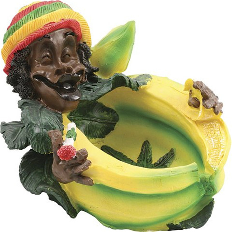 Jamaican Man with Banana Ashtray