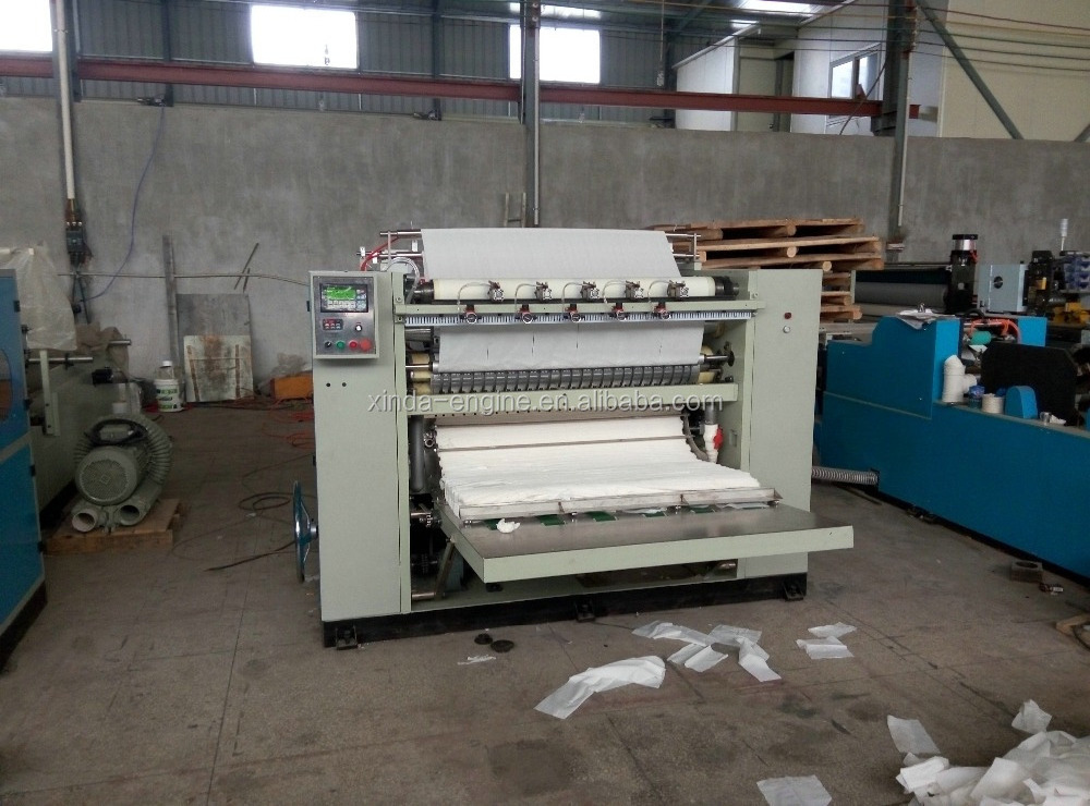 factory production line v folding automatic kleenex tissue paper facial tissue box making machine