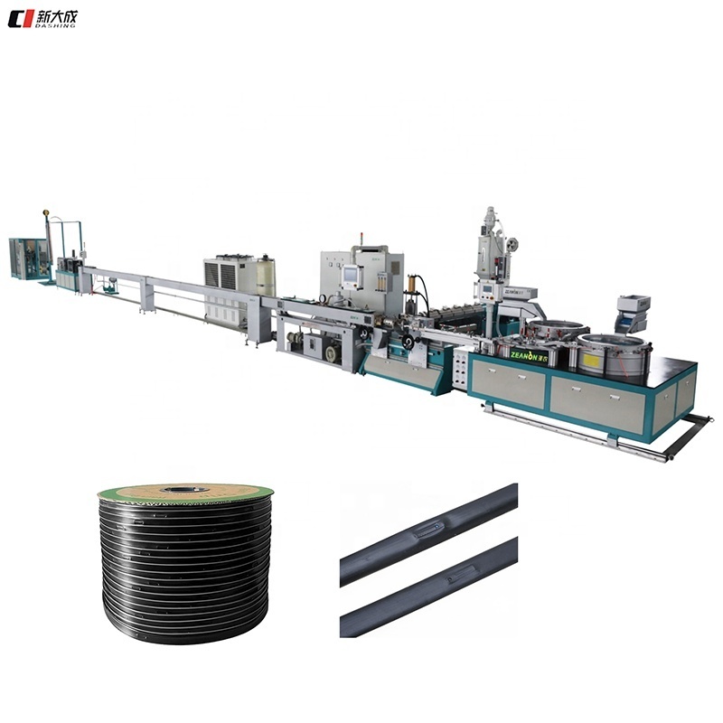 Farm Drip Irrigation System Inlaid Flat Irrigation Hose Making Machine Plastic Tube Manufacturing Machine