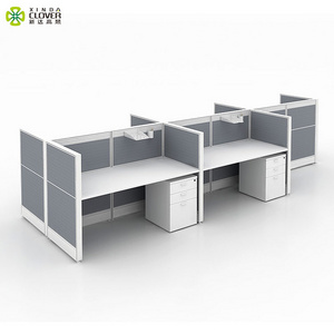 Foshan furniture work desk supplier Xinda call centre workstations office furniture clover