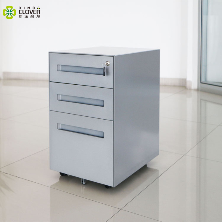 Steel mobile pedestal modern office filing cabinet metal storage cabinet