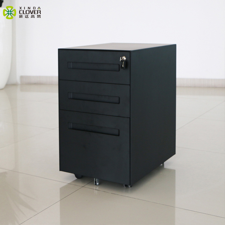 Steel mobile pedestal modern office filing cabinet metal storage cabinet