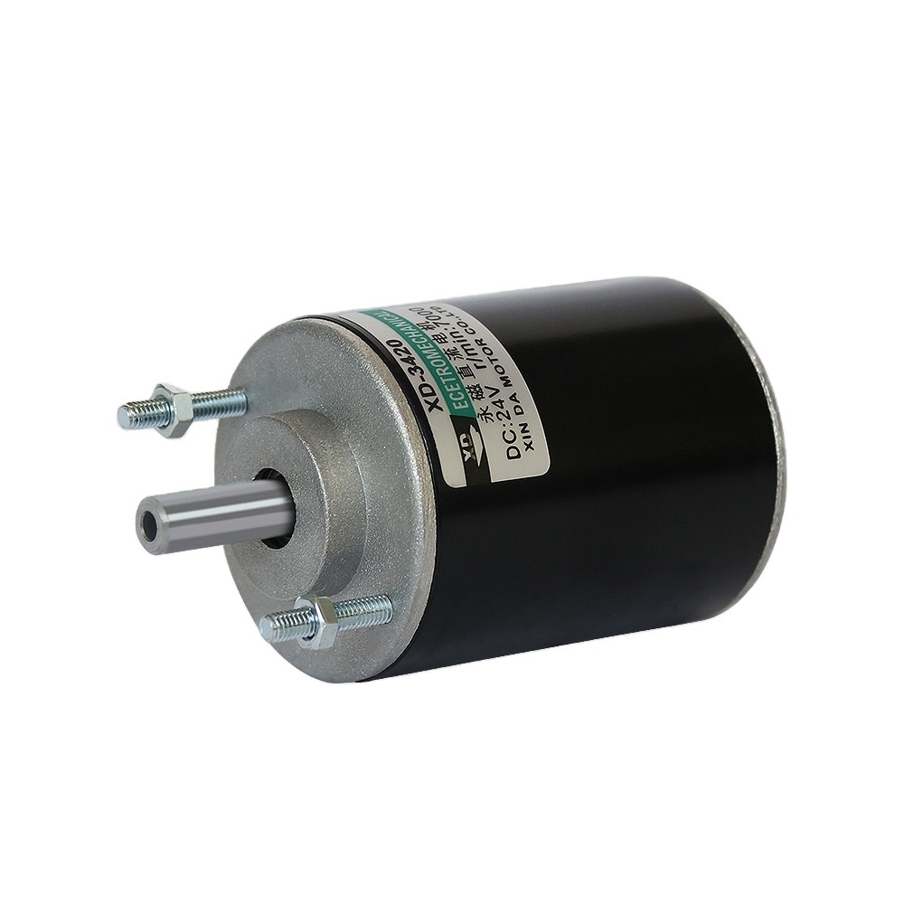 DC Permanent Magnet 30W High Speed Motor 12V/24V Reverse Adjustable Speed DIY Generator Small DC Motor