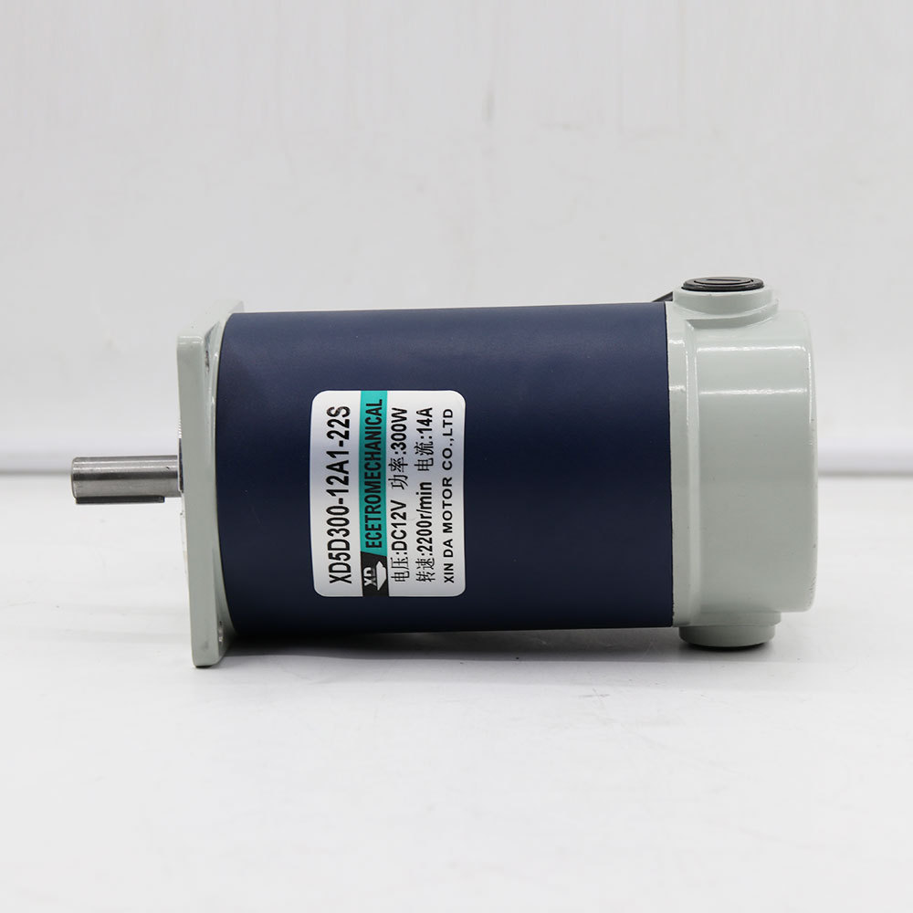 300W DC high-speed motor 12 / 24V speed regulating motor strong torque forward and reverse 3000 rpm brush electric motor