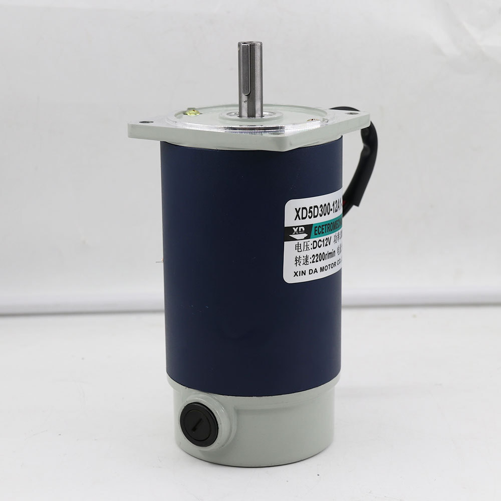 300W DC high-speed motor 12 / 24V speed regulating motor strong torque forward and reverse 3000 rpm brush electric motor