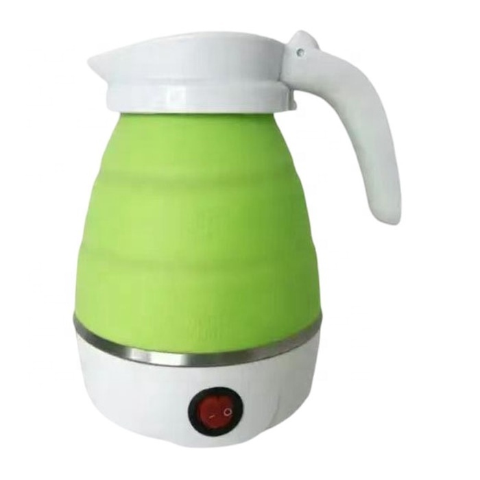 0.5l Capacity Silicone Foldable Portable Electric Kettle Easy Carry Travel Folding Electric Cattle Kettle Tea Pot