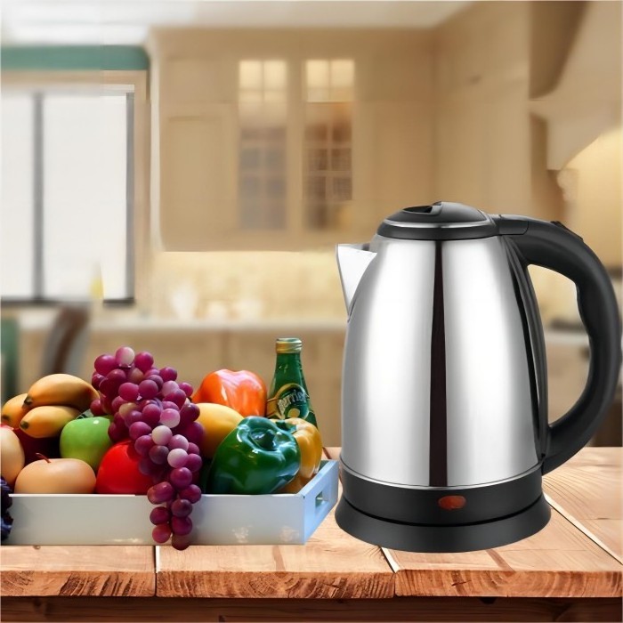 2022 hot selling 1.8L 360 degrees rotational stainless steel electric  boiling water kettle for kitchen appliance.