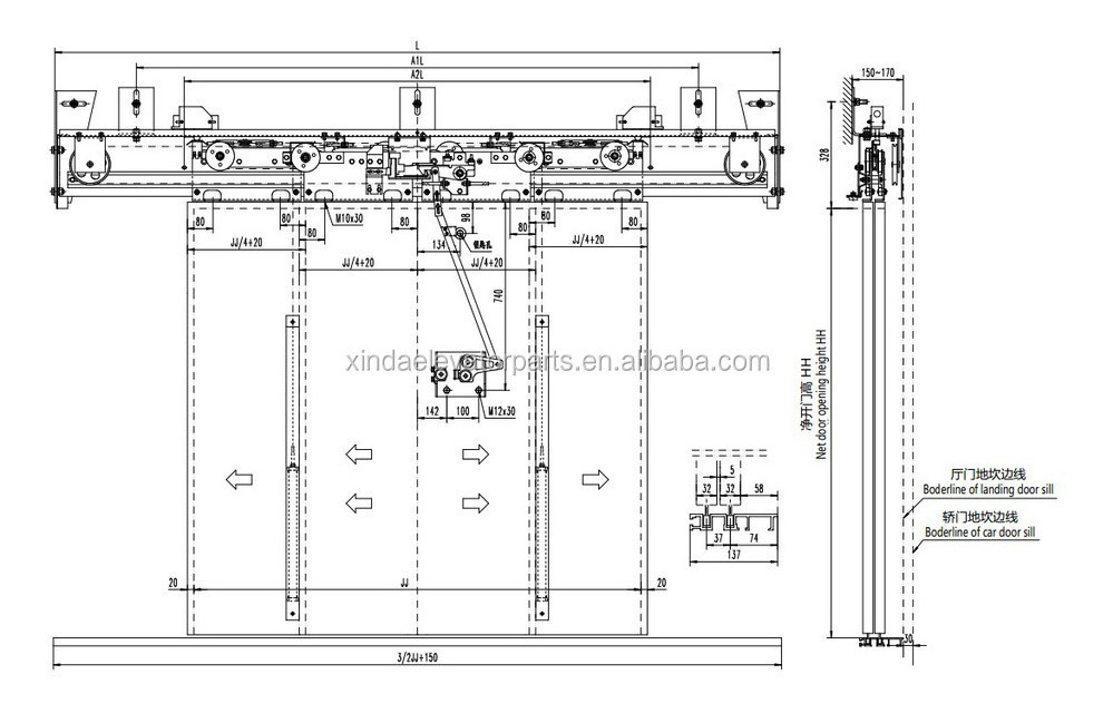 Electric Door Mechanism Elevator Door Lock