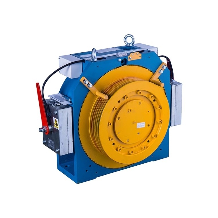 elevator guide rail machine roomless gearless traction machine