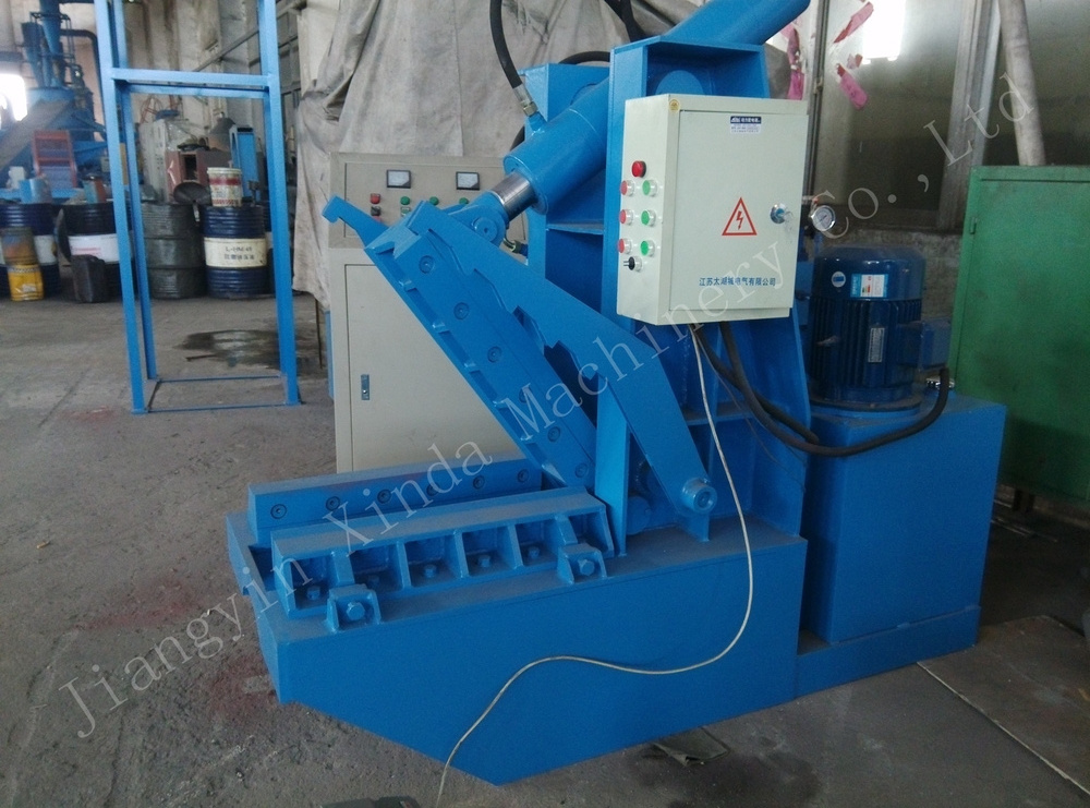 Waste Scrap Tire Jaw Cutter Cutting Machine